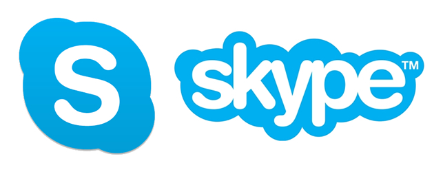 logo icona testo skype 643x250